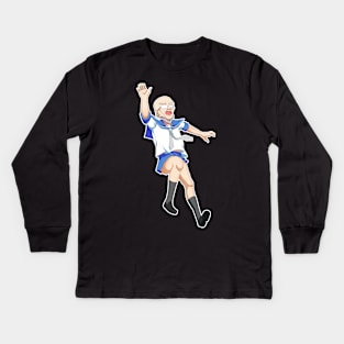 Nippon Marathon: Don't call me XEN BAE, it's Zenbei. Wait no, it's Zenbei "XEN BAE" Kids Long Sleeve T-Shirt